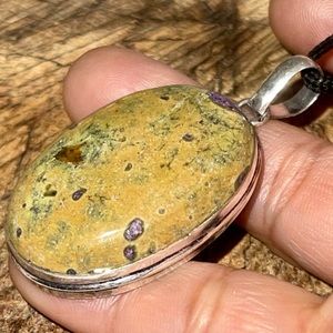 Atlantisite Stichtite Pendant 2”
